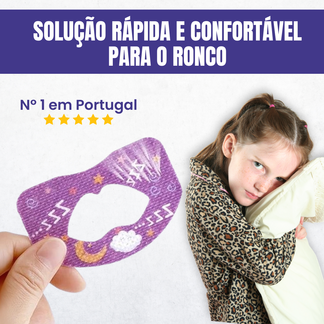 Adesivos bucais anti-ronco