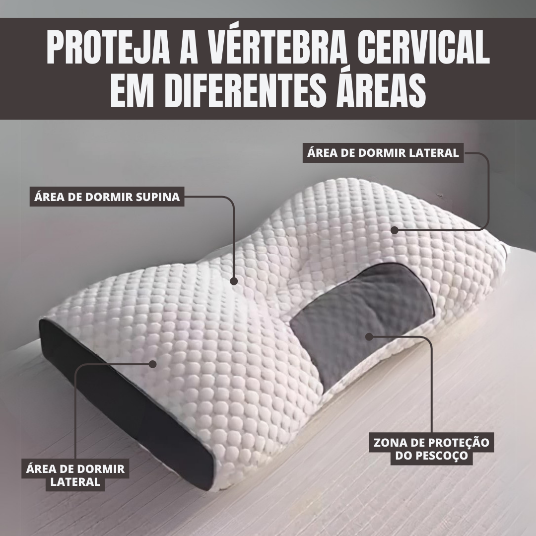 Almofada ergonómica em malha 3D