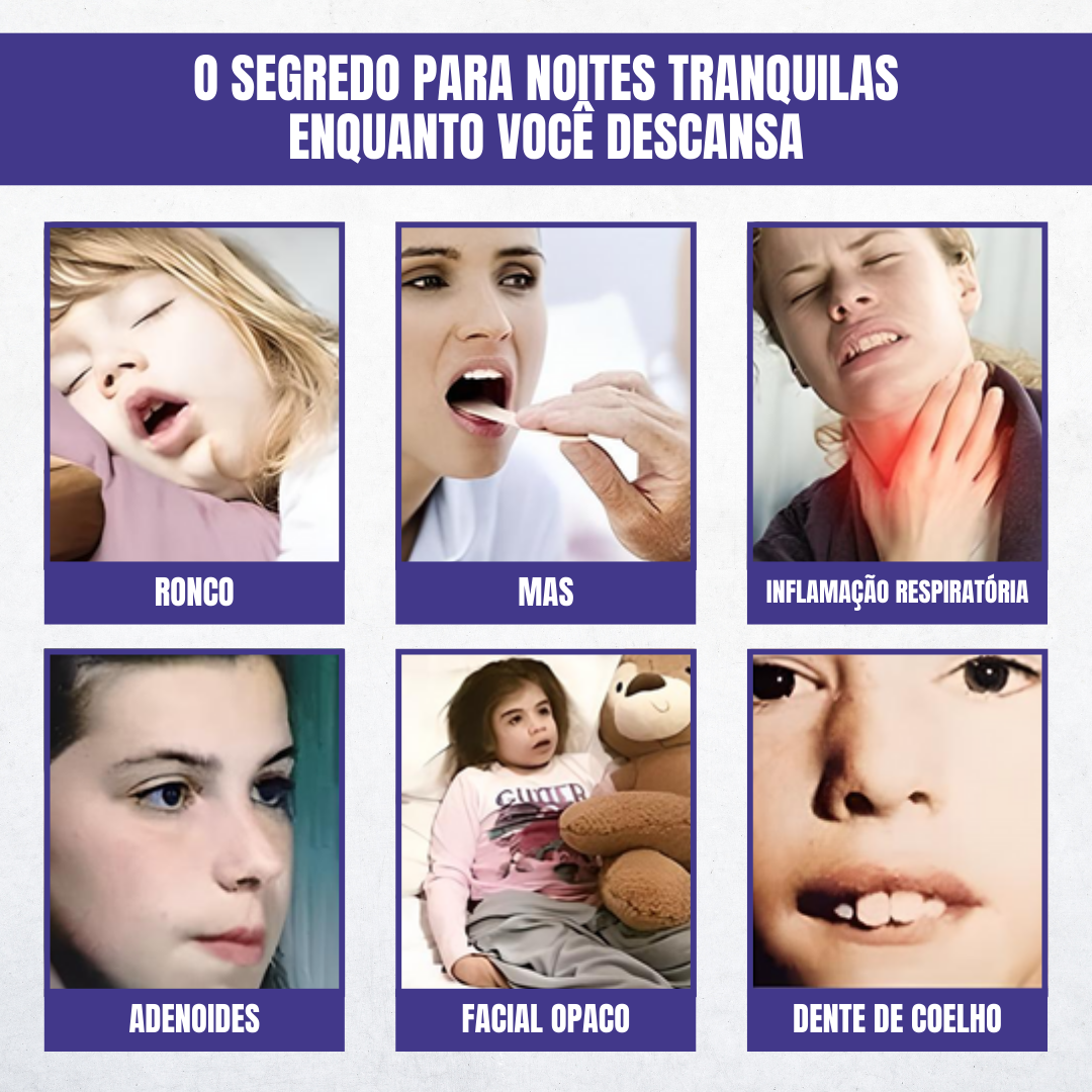 Adesivos bucais anti-ronco