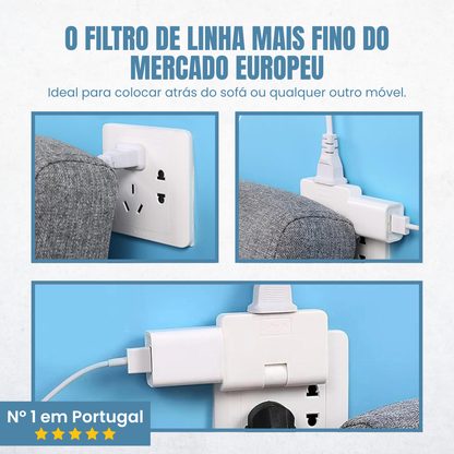 Tomada de parede plana giratória de 180º (OFERTA 2X1)