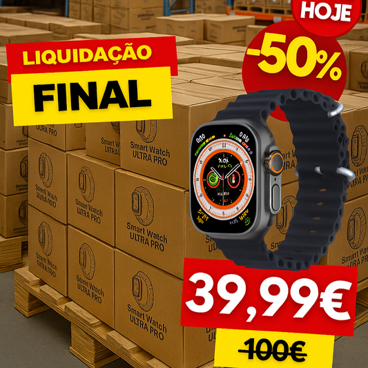 Smartwatch Ultra Pro com 2 braceletes GRÁTIS