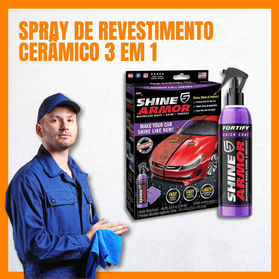 Spray de revestimento cerâmico 3 em 1