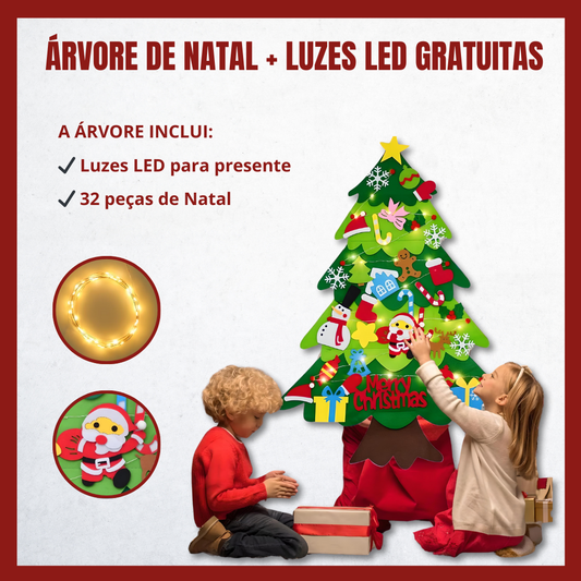 Árvore de Natal + Luzes LED GRÁTIS
