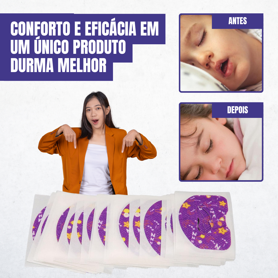 Adesivos bucais anti-ronco