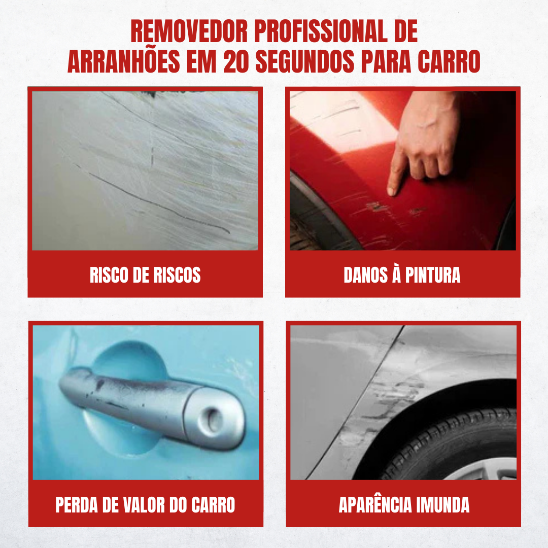 Removedor de riscos profissional para automóveis